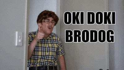 Blue Okey Dokey Mascot Thumbs Up GIF