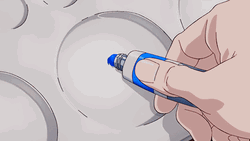 Blue Paint Period Animation GIF