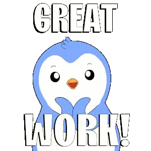 Blue Penguin Giving Thumbs Up Sticker