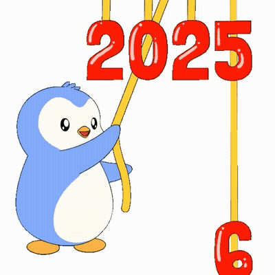 Blue Penguin Holding Sign Best Is Yet To Come GIF