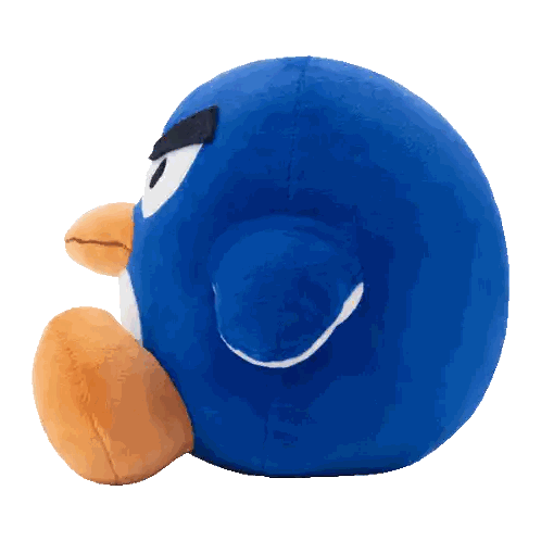 Blue Penguin Plush Sticker