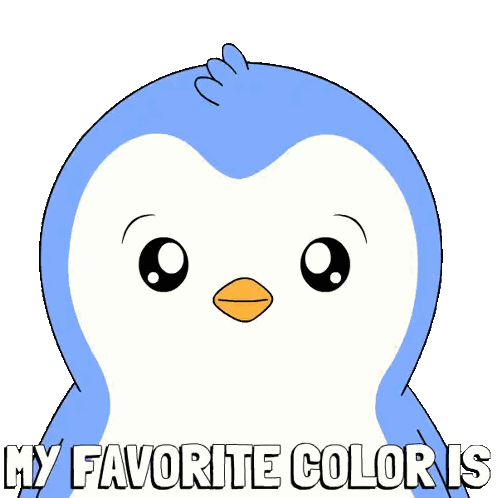 Blue Penguin Surrounded By Christmas Lights Sticker