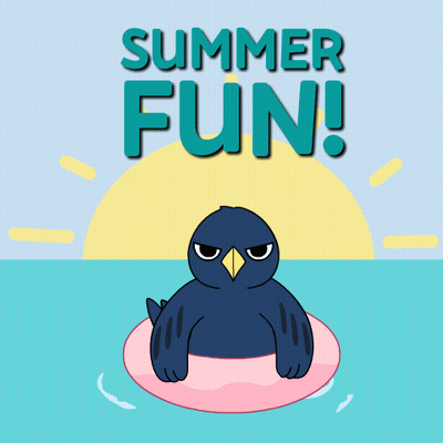 Blue Penguin With Pink Hearts Saying I Love You More