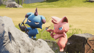 Blue Pokemon And Pink Pokemon GIF