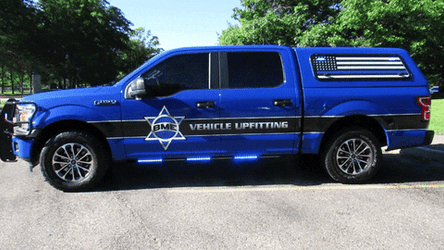 Blue Police Car Lights GIF
