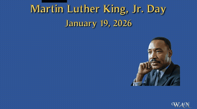 Blue Poster For Martin Luther King Jr. Day GIF