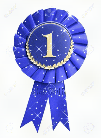Blue Ribbon Number 1 Star Child GIF