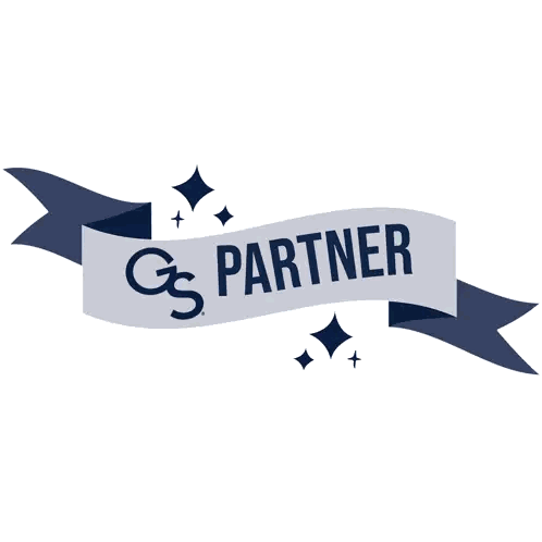 Blue Ribbon With Gs Partner Sticker