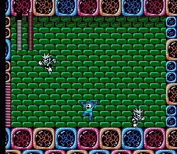 Blue Robot Video Game On Brick Wall GIF