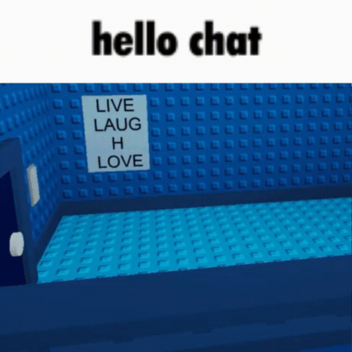 Blue Room With Live Laugh Love Sign