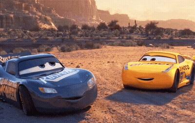 Blue Rust-Eze And Yellow Dinoco GIF