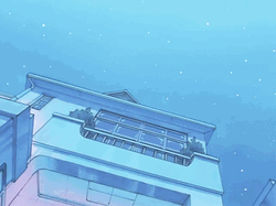 Blue Scenery On Sailor Moon Anime GIF