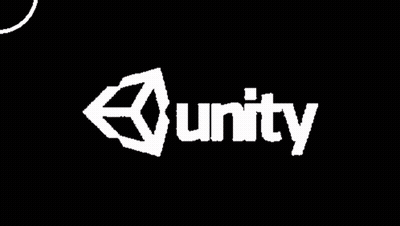 Blue Screen With Unreal Engine Logo GIF