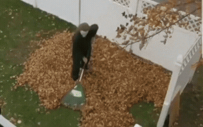 Blue Semi Truck Driving Down Road With Tower GIF