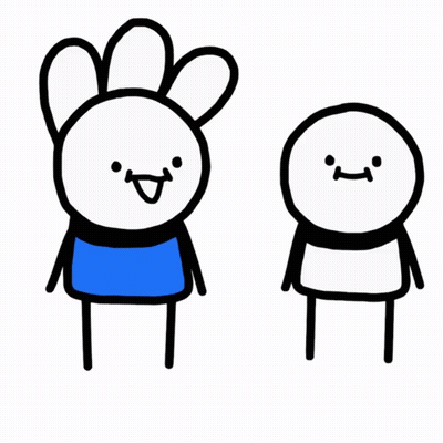 Blue Shirt Cartoon And Hat Star Character GIF