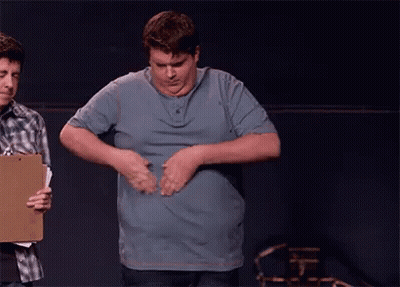 Blue Shirt Man Adjusting Shirt, Man With Clipboard GIF