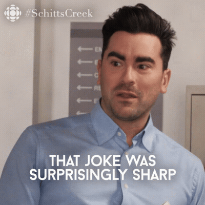 Blue Shirt Man That Joke Was Surprisingly Sharp GIF