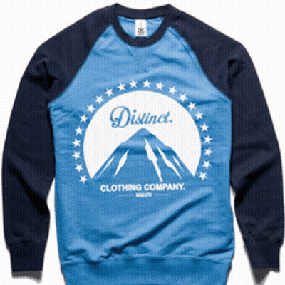 Blue Shirt Saying Distinct Clothing Company GIF