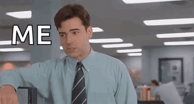 Blue Shirt Tie Man With Me On Face GIF