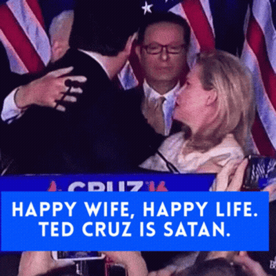 Blue Sign Saying Happy Wife Happy Life GIF