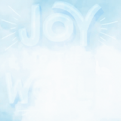 Blue Sign Saying Joy To The World With Dove GIF