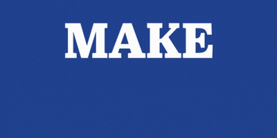 Blue Sign Saying Make America GIF