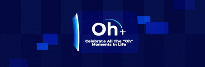 Blue Sign Saying Oh+