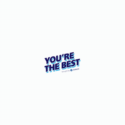 Blue Sign Saying You're The Best GIF