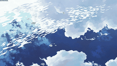 Blue Sky White Clouds Sentinol Watermark GIF
