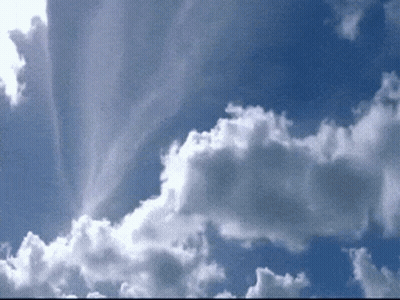 Blue Sky With Clouds GIF