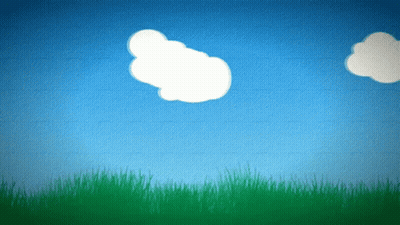 Blue Sky With White Cloud GIF