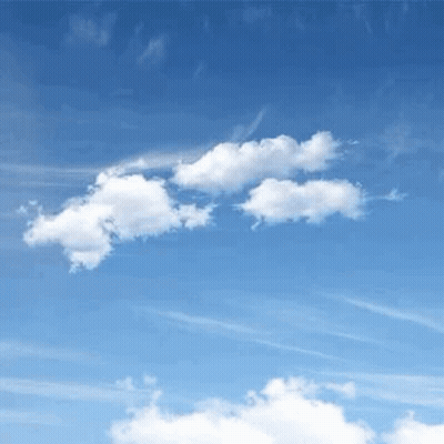 Blue Sky With White Clouds GIF