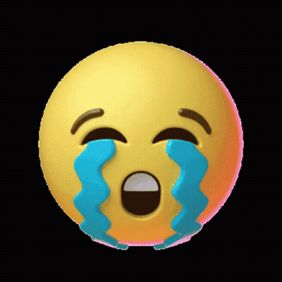 Blue Smiley Crying You Burned My House GIF
