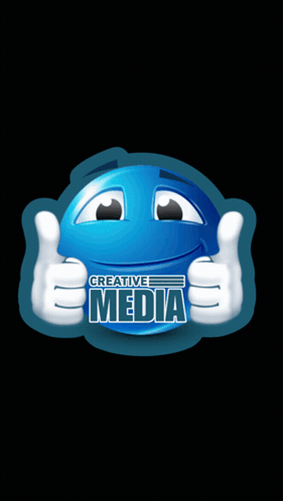 Blue Smiley Face Saying Creative Media GIF