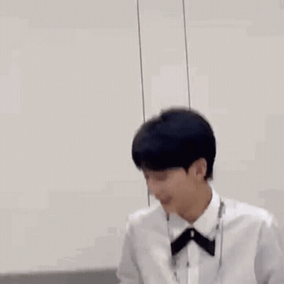 Blue Smiley Face With Hand Pointing GIF