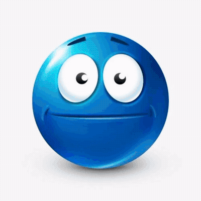 Blue Smiley Giving Thumbs Up GIF