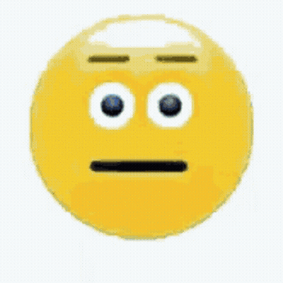 Blue Smiley With Icicles On Face And Mouth GIF