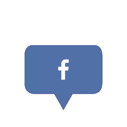 Blue Speech Bubble Facebook Logo Sticker