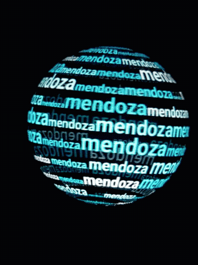 Blue Sphere With Mendoza GIF