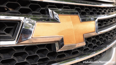 Blue Sports Car Parked Next To Valet Sign GIF