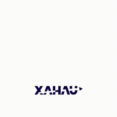 Blue Square With White X And Xahau Below GIF