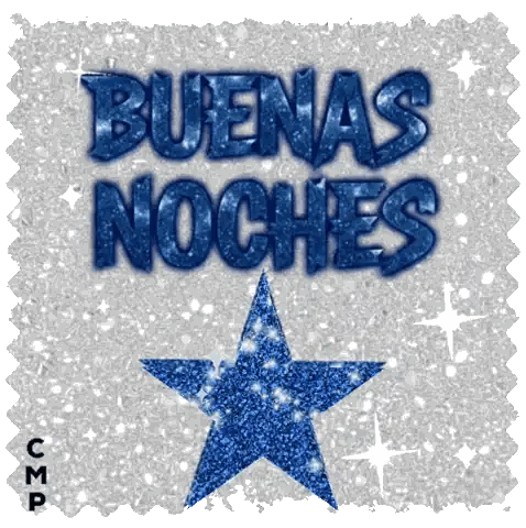 Blue Star Buenas Noches Sticker