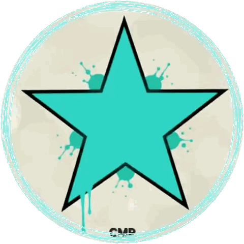 Blue Star In Circle CMP Sticker