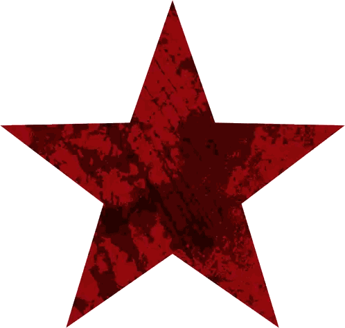 Blue Star With Grunge Texture Sticker