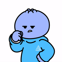 Blue Sticker Back It Up GIF