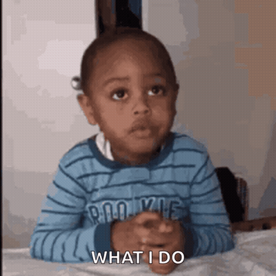 Blue Striped Shirt Boy Saying What I Do GIF