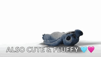 Blue Stuffed Animal Also Cute And Fluffy GIF