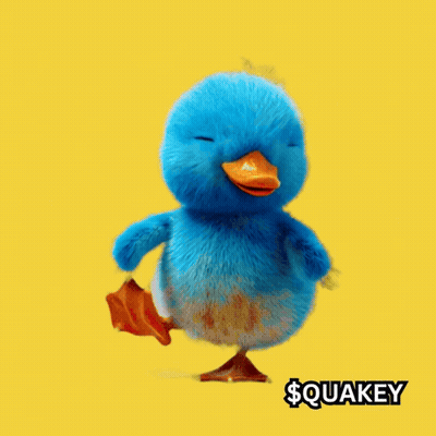 Blue Stuffed Duck Saying So Stupid Quakey GIF