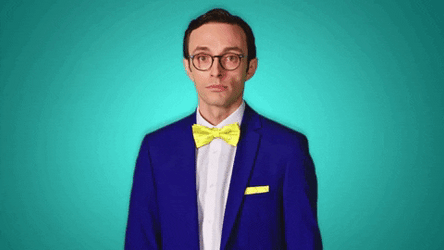 Blue Suited Man Signals Will Do GIF