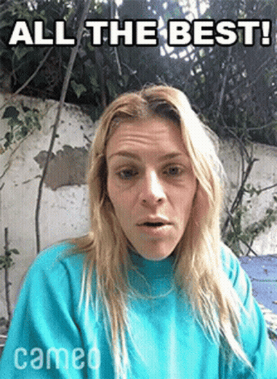 Blue Sweater Woman Funny Face All The Best GIF